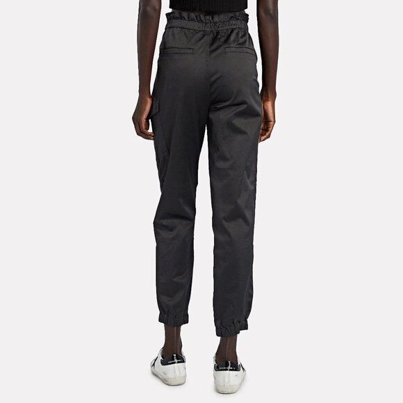 NWT J Brand black satin cargo jogger pants - Picture 4 of 10